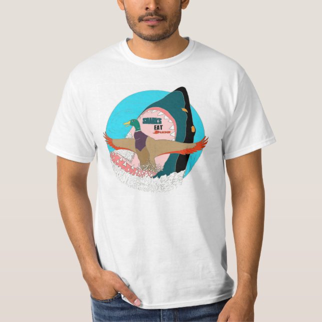 Camiseta Los tiburones comen patos (Anverso)