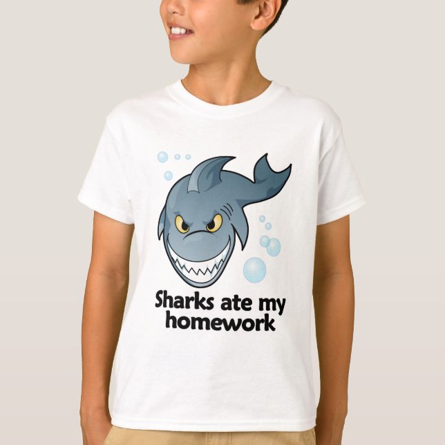 Camiseta Los tiburones comieron mi preparación (Anverso)