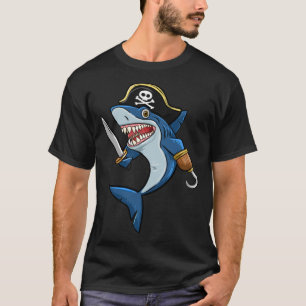 Camiseta Los tiburones Gorras piratas aman a las mujeres de