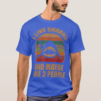 Camiseta Los Tiburones Graciosos Retro Me Gustan Los Tiburo