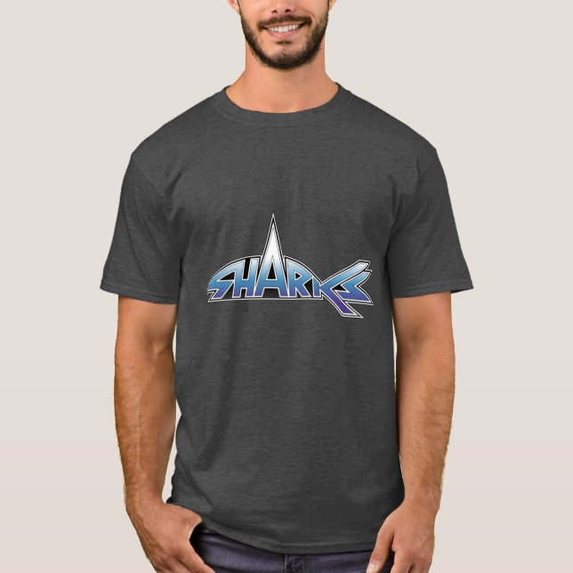 Camiseta Los tiburones lo sacuden en la mirada de Yore (Anverso)