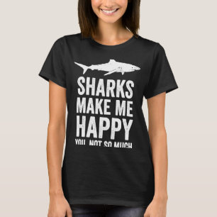 Camiseta Los tiburones me hacen feliz tiburón Guay Ocean Sh