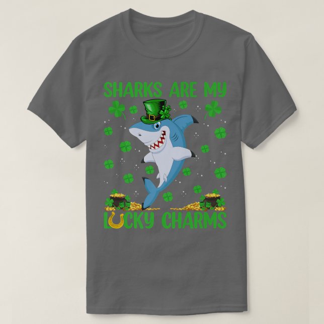 Camiseta Los Tiburones Son Mi Afortunada Atracción De Los T (Diseño del anverso)