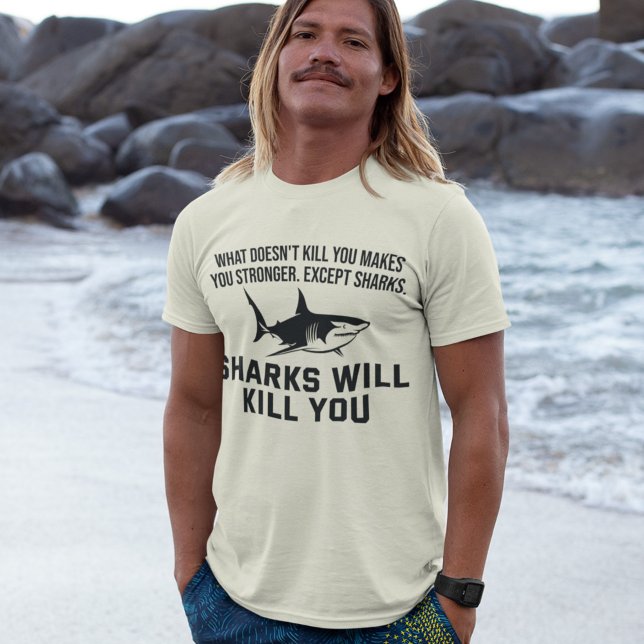 Camiseta Los tiburones te matarán a divertida amante del ma (Subido por el creador)
