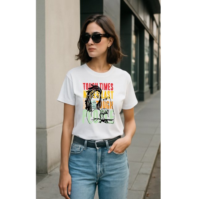 Camiseta los tiempos difíciles nunca duran pero la gente du (Subido por el creador)