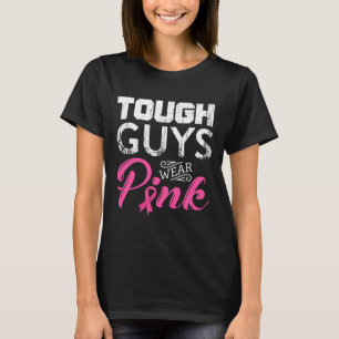 Camiseta Los tipos duros usan armas de cáncer de mama con c