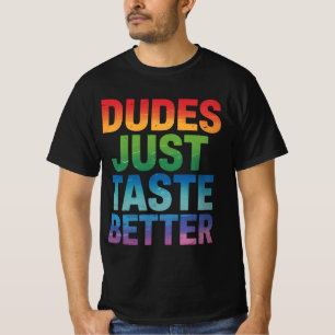 Camiseta Los Tipos Saben Mejor Divertido Orgullo Gay LGBTQ