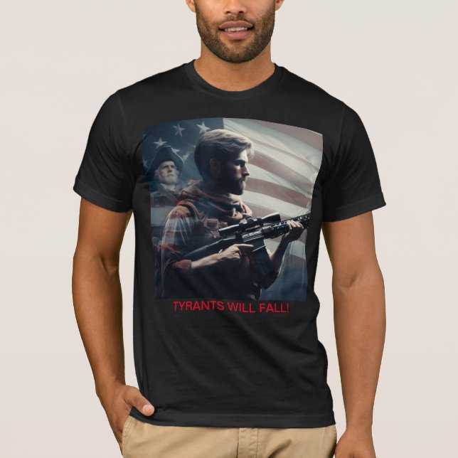 Camiseta Los tiranos caerán (Anverso)