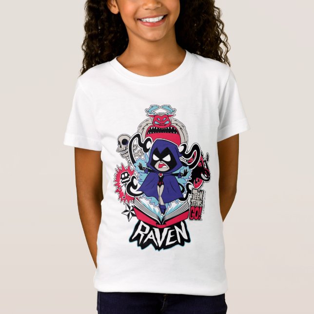 Camiseta ¡Los titanes adolescentes se van! | Gráfica Raven  (Anverso)