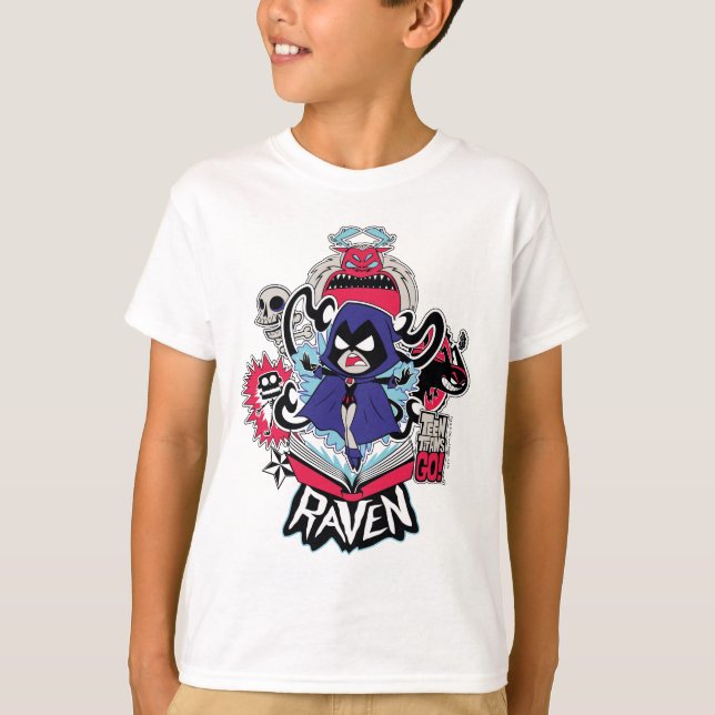 Camiseta ¡Los titanes adolescentes se van! | Gráfica Raven  (Anverso)