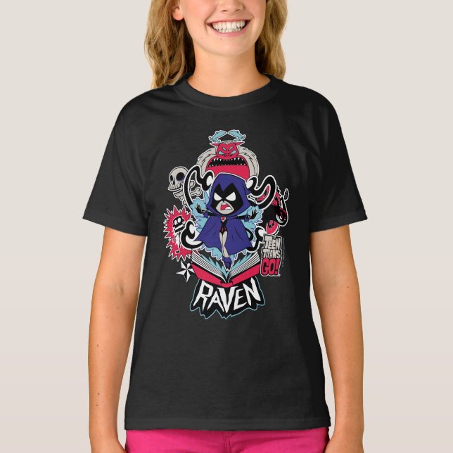 Camiseta ¡Los titanes adolescentes se van! | Gráfica Raven  (Anverso)