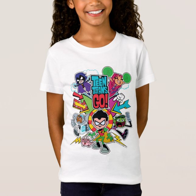 Camiseta ¡Los titanes adolescentes se van! | Gráfico de fle (Anverso)