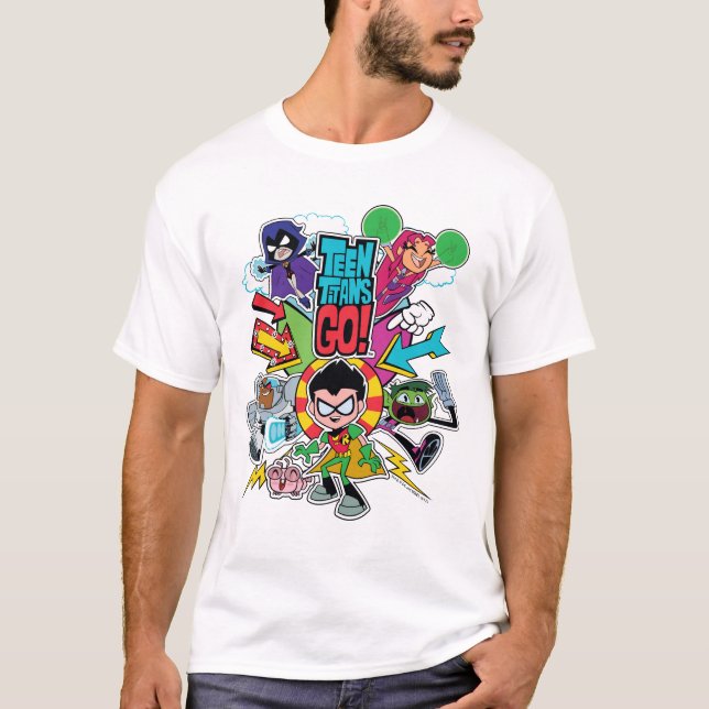 Camiseta ¡Los titanes adolescentes se van! | Gráfico de fle (Anverso)