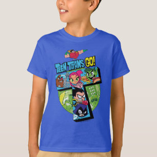 Camiseta ¡Los titanes adolescentes van! collage de la torre