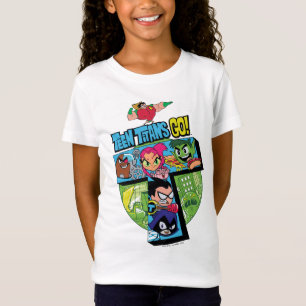 Camiseta ¡Los titanes adolescentes van! collage de la torre