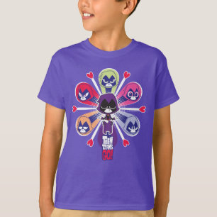 Camiseta ¡Los titanes adolescentes van! Emoticlones del