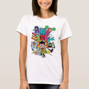 Camiseta ¡Los titanes adolescentes van! gráfico de la