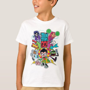 Camiseta ¡Los titanes adolescentes van! gráfico de la
