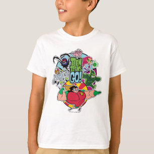 Camiseta ¡Los titanes adolescentes van! gráfico del grupo