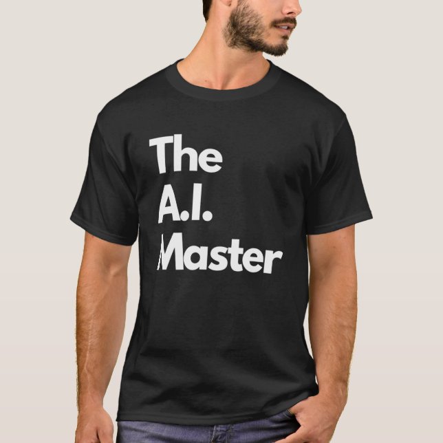 Camiseta Los títulos minimalistas de A I Master (Anverso)