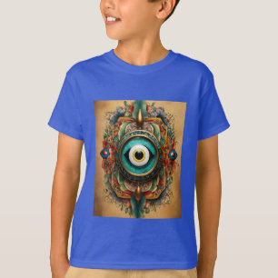 Camiseta Los tonos vibrantes se unen en un mal inspirado en