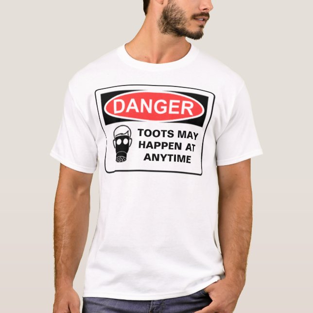 CAMISETA LOS TOQUES DE BOCINA DEL PELIGRO PUEDEN SUCEDER EN (Anverso)