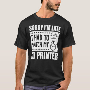 Camiseta Los Trabajadores De La Impresora 3d De Impresión T