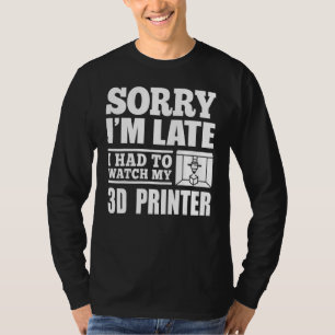Camiseta Los Trabajadores De La Impresora 3d De Impresión T