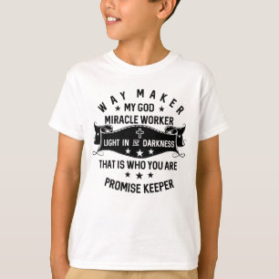 Camiseta Los trabajadores del milagro de la manera prometen