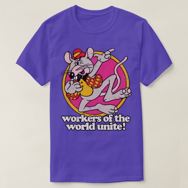 Camiseta Los Trabajadores Del Mundo Unen El Diseño Del Meme (Diseño del anverso)