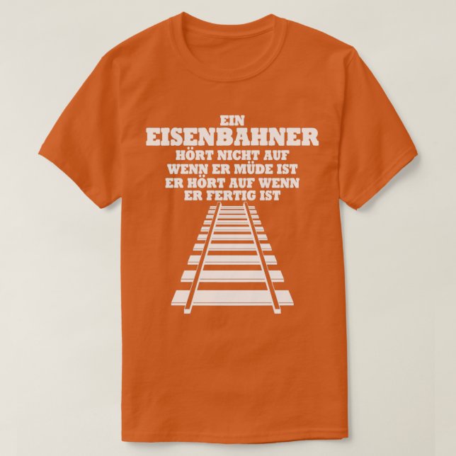 Camiseta Los trabajadores ferroviarios dicen 1 (Diseño del anverso)