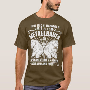 Camiseta Los trabajadores metalizado y el Metalizado de la