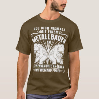 Camiseta Los trabajadores metalizado y el Metalizado de la