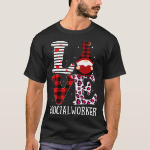 Camiseta Los trabajadores sociales aman a las mujeres leopa