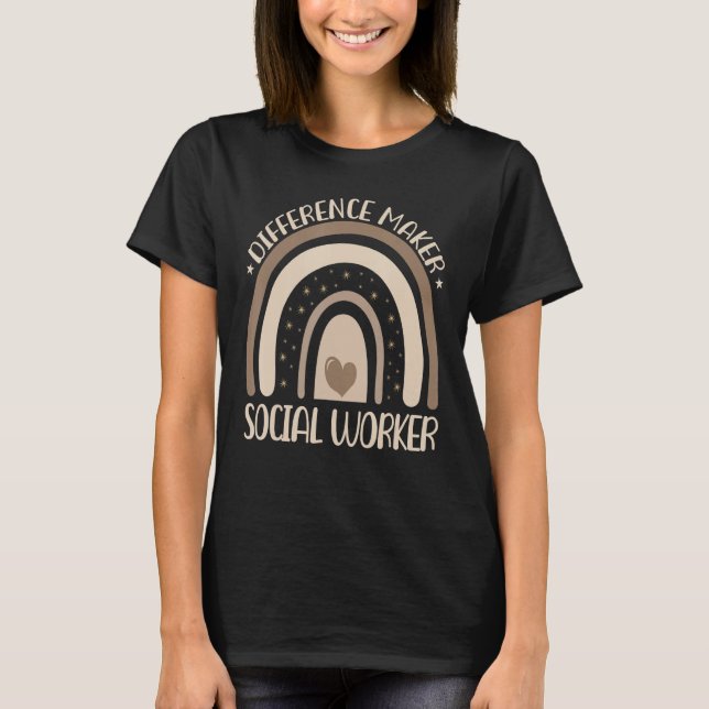 Camiseta Los trabajadores sociales son creadores de diferen (Anverso)