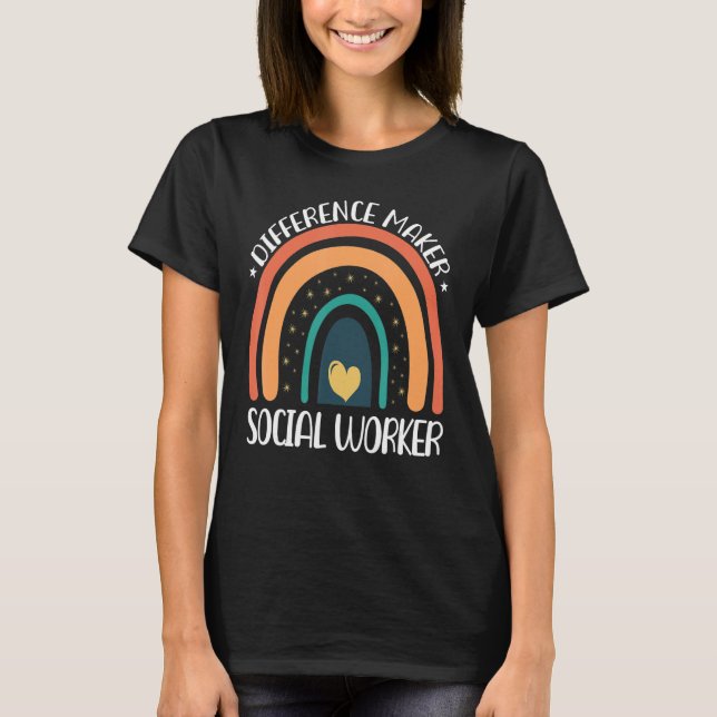 Camiseta Los trabajadores sociales son los creadores de dif (Anverso)