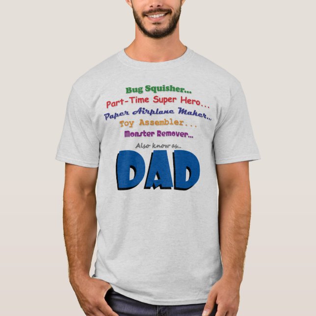 Camiseta Los trabajos del papá (Anverso)