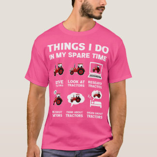 Camiseta Los Tractores Graciosos Adoran 6 Cosas Que Hago En