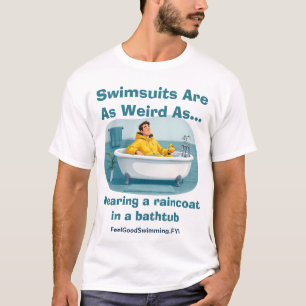Camiseta Los Trajes de Baño Son Raros Impermeable Baño Humo