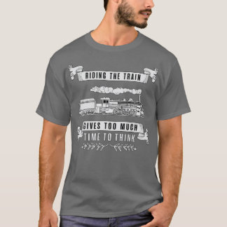 Camiseta Los trenes de locomotoras ferroviarias son diverti