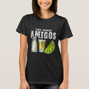 Camiseta Los tres amigos de la sal de lima Tequila Funny Ci