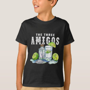 Camiseta Los Tres Amigos Lime Sal Tequila Divertido Cinco D