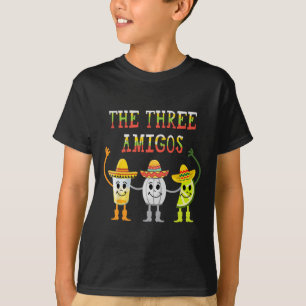 Camiseta Los tres Amigos T Shirt Tequila Salt Lime Cinco D