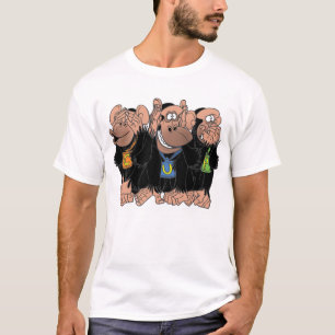 CAMISETA LOS TRES CHIMPANCÉS