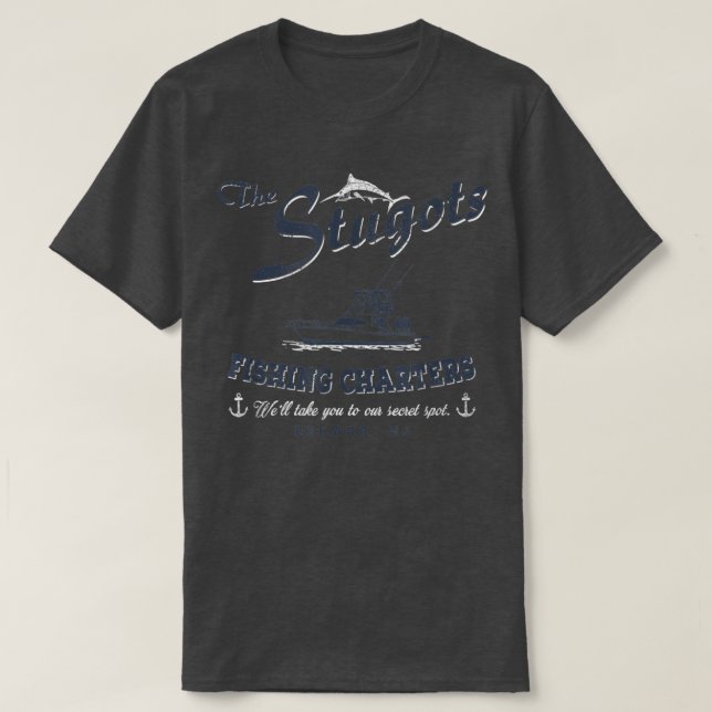 Camiseta Los trucos de pesca de los estudiantes  (Diseño del anverso)