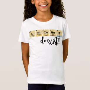 Camiseta Los unicornios existen los elementos de tabla