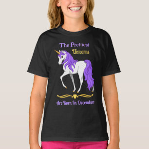 Camiseta Los Unicornios Más Bellos Nacieron En Diciembre