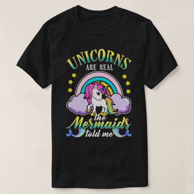 Camiseta Los Unicornios Me Han Dicho Las Verdaderas Sirenas (Diseño del anverso)