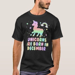 Camiseta Los Unicornios Nacieron En Diciembre Divertido De