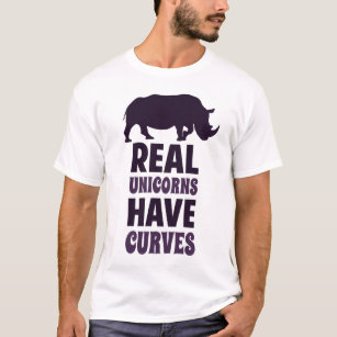 Camiseta Los unicornios reales tienen curvas